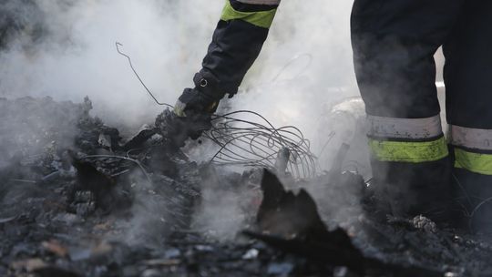 Duży pożar chlewni. Spaliło się kilkadziesiąt świń