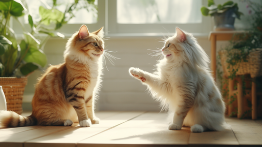 Dwa koty pod jednym dachem: jak pomóc im się zaprzyjaźnić