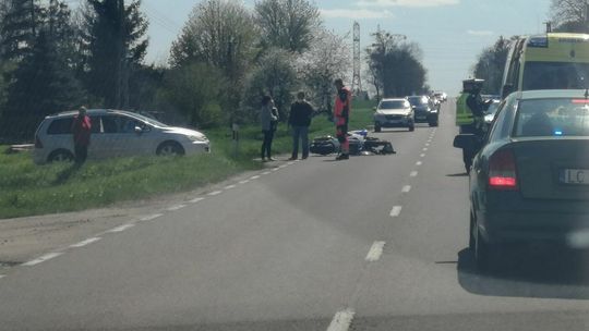 Dwa wypadki pod Chełmem. Jeden śmiertelny. Zginął motocyklista