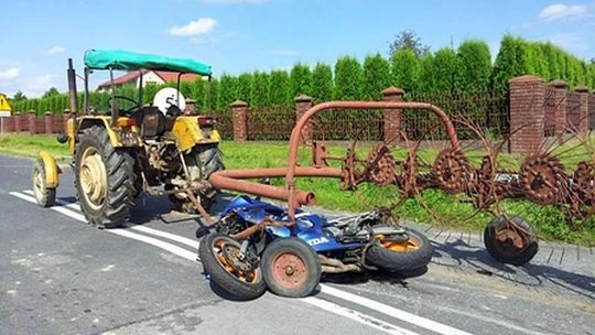 Dwa wypadki z udziałem motocyklistów. Żaden z ich winy