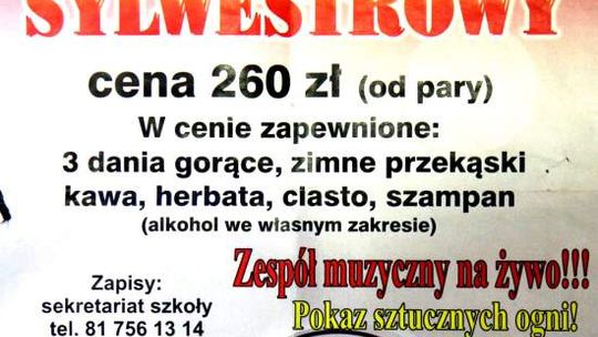 Dyrektor zaprasza na zabawę do szkoły. Z własnym alkoholem