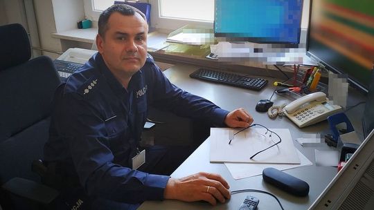 Dyżurny komendy w Krasnymstawie uratował życie desperata 