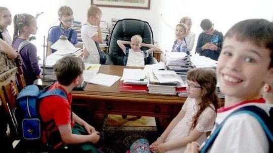 Dzień Dziecka w ratuszu. Zmiana w fotelu prezydenta