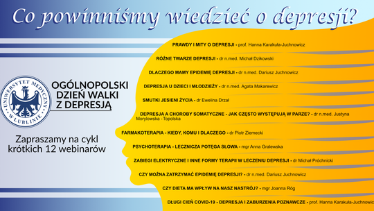 Dzień walki z depresją. Skorzystaj z pomocy w Lublinie