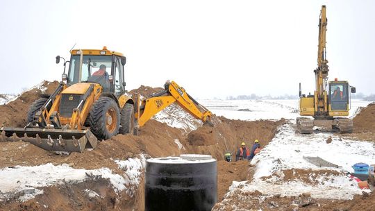 Dziennik budowy S17: Biją pale mimo mrozu