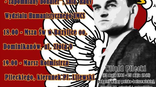 Dziś obchody urodzin rotmistrza Witolda Pileckiego w Lublinie