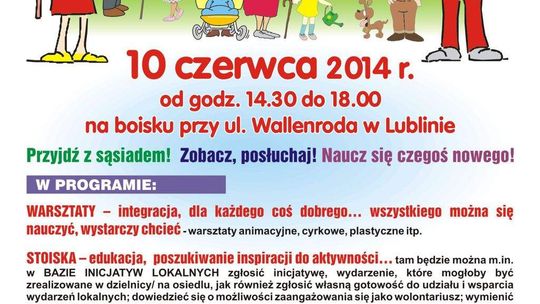 Dzisiaj Dzień Sąsiada na os. Mickiewicza. Będzie spektakl i warsztaty