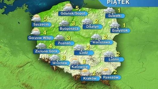 Dzisiaj może padać deszcz ze śniegiem. Uwaga na śliskie drogi