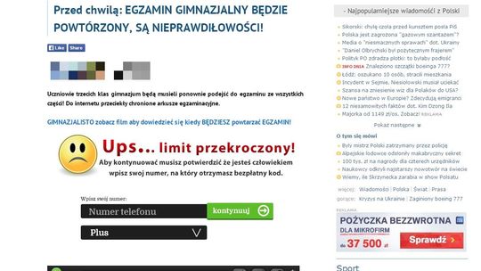 Egzamin gimnazjalny powtórzony - uwaga na oszustwo na Facebooku
