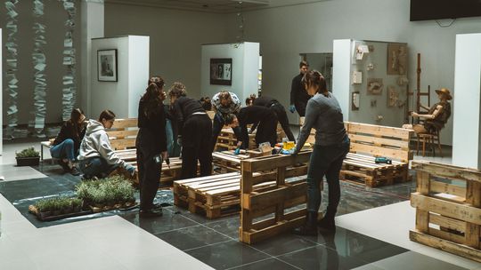 Ekologiczne meble z palet na Politechnice Lubelskiej