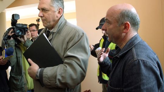 Eksmisja z domu pod budowę obwodnicy na żywo w telewizji