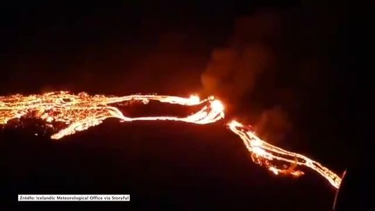 Erupcja wulkanu Fagradalsfjall na Islandii. Pierwsza od ponad 800 lat
