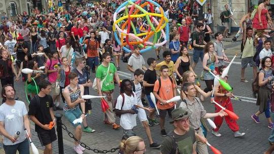 Europejska Konwencja Żonglerska w Lublinie. Parada przeszła ulicami miasta