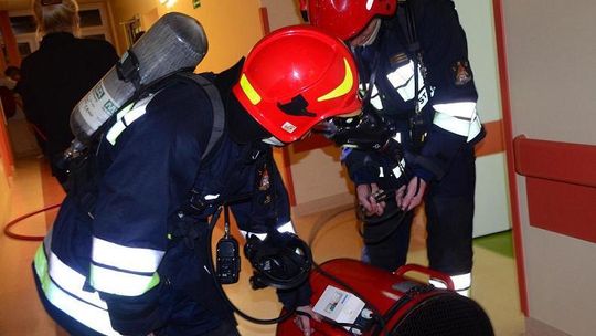 Ewakuacja na oddziale ginekologii - to tylko ćwiczenia