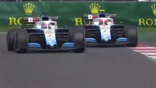 F1. Moment, kiedy Kubica wyprzedza Russella podczas Grand Prix Meksyku [wideo]