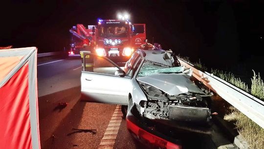 Fatalny wypadek na obwodnicy. Nie żyje kierowca audi