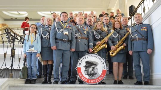 Członkowie Związku Piłsudczyków RP Okręg Lubelski podczas koncertu w Sejmie RP
