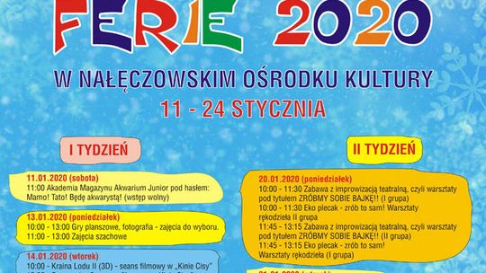 Ferie zimowe w Nałęczowskim Ośrodku Kultury