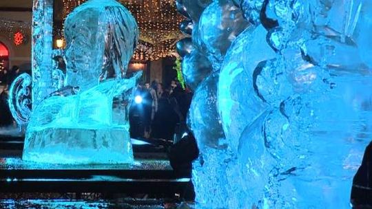 Festiwal Rzeźb Lodowych w Poznaniu (wideo)