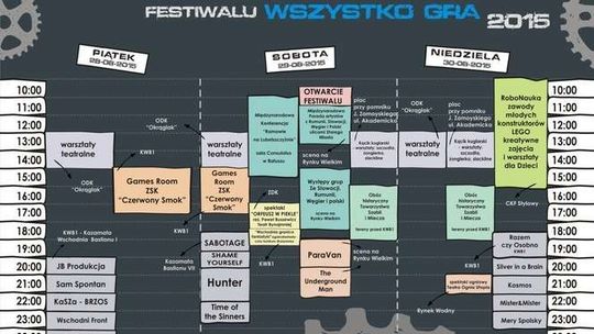 Festiwal Wszystko Gra w Zamościu: Lego, biała broń i koncerty