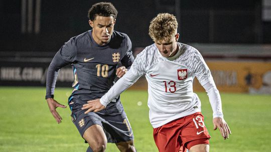 Filip Luberecki z Motoru Lublin zdobył gola dla reprezentacji Polski w meczu z Anglią