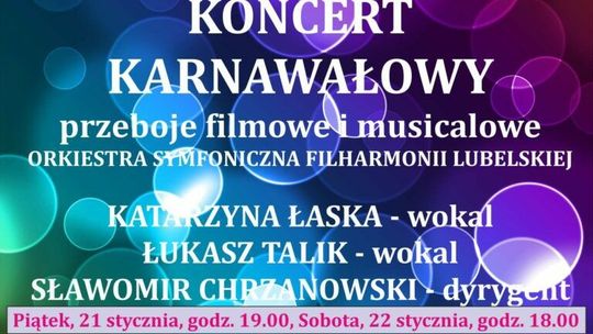 Filmowe przeboje w Filharmonii. Dwa koncerty karnawałowe