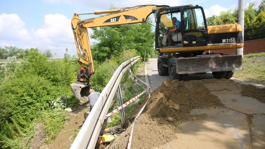 Fragment ul. Pasternik w Łęcznej tymczasowo zamknięty. Ze względu na osuwisko