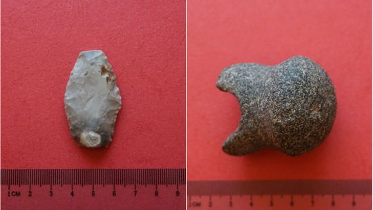 Fragmenty uzbrojenia z epoki brązu znalezione podczas prac budowlanych