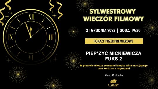 Gdzie spędzić Sylwestra? Kino zaprasza na seans z szampanem