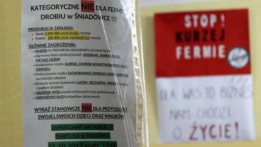 Gmina Baranów: Mieszkańcy Śniadówki poczekają na decyzję o kurnikach