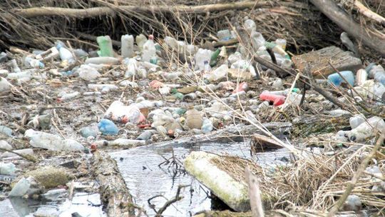 Gmina Wólka: Śmieci płyną Bystrzycą. Zator na rzece