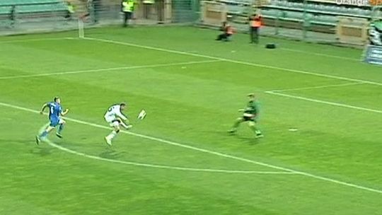 Górnik Łęczna - Puszcza Niepołomice 2:0. Wskoczyli na podium (wideo)