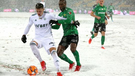 Górnik Łęczna – Śląsk Wrocław 1:1. Remis na śniegu
