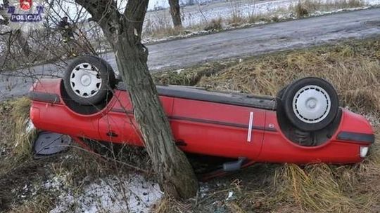 Gorsze warunki na drogach. Więcej wypadków w woj. lubelskim (zdjęcia)