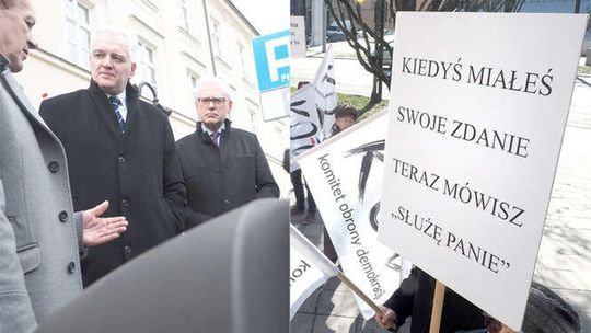 Gowin przyjechał do Lublina i wymknął się KOD-owcom. Zaskoczył także wojewodę