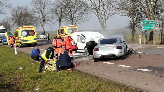 Groźny wypadek na DK 12. Są ranni. Droga Lublin - Chełm zablokowana