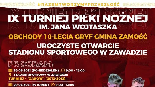 Gryf Gmina Zamość świętuje 10-lecie istnieja i zaprasza na cykl turniejów dla dzieci i młodzieży