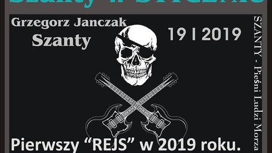 Grzegorz Janczak z koncertem szant w klubie Rejs w Puławach