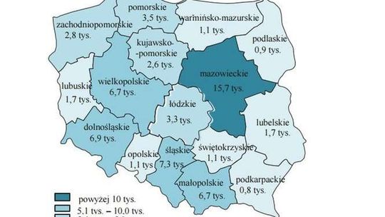 GUS: w woj. lubelskim pod koniec roku było 1700 wolnych miejsc pracy