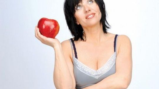 Hanna Śleszyńska w spektaklu \"Kobieta pierwotna\"