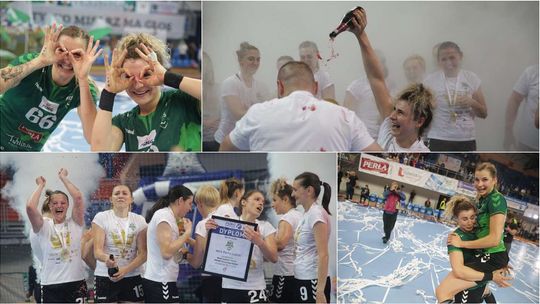 Historyczne chwile w hali Globus. Koronacja piłkarek ręcznych MKS Perła Lublin [zdjęcia]