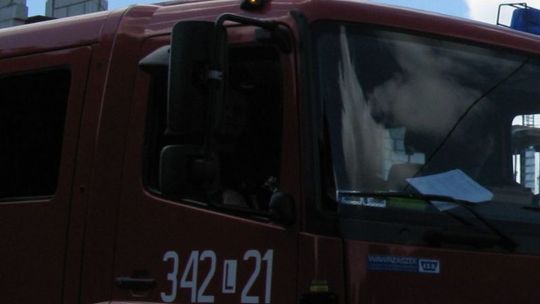 Horbów: Pożar samochodu ciężarowego z tekstyliami