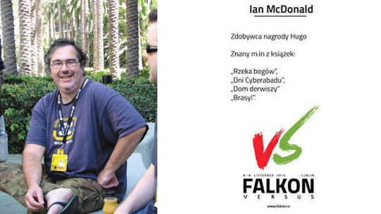 Ian McDonald - brytyjski pisarz science fiction na Falkonie