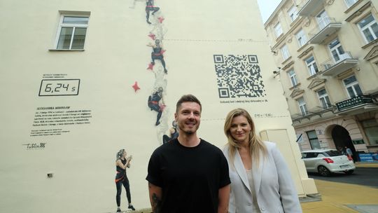 Interaktywny mural w hołdzie mistrzyni świata 