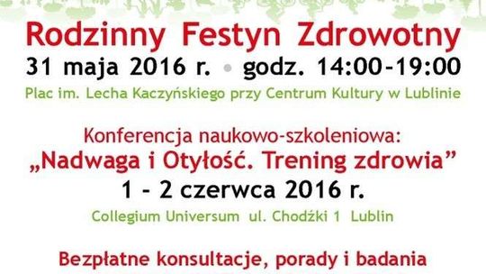 IV Lubelskie Dni Promujące Zdrowie. Przejazd rowerowy i Rodzinny Festyn Zdrowotny