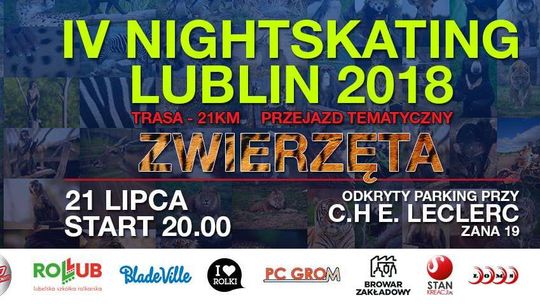 IV NightSkating Lublin 2018: Rolkarze dla zwierząt