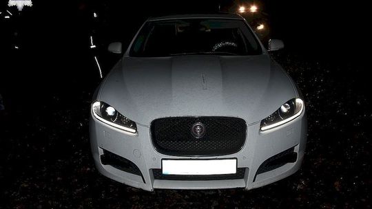 Jaguar namierzony koło Radzynia Podlaskiego. Kierowca nie chciał się zatrzymać 