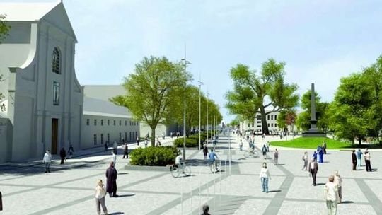 Jak plac Litewski będzie wyglądać za rok? Mnóstwo wody, dłuższy deptak i świetlne nowinki