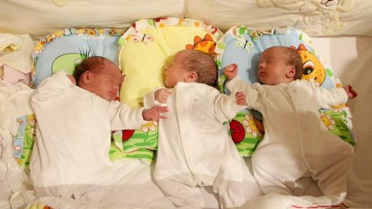 Jak trzy krople wody. Marysia, Lenka i Hania to trojaczki jednojajowe