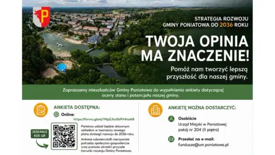 Jakiej Poniatowej chcą mieszkańcy? Ruszyła ważna ankieta. Ich głos może wpłynąć na rozwój miasta